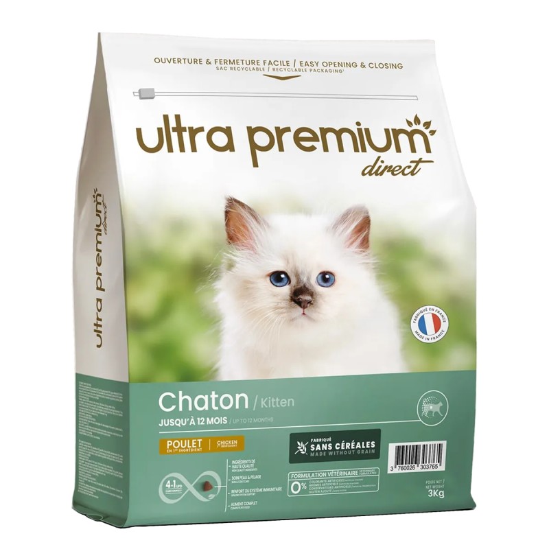 Meilleure croquette pour chaton Ultra premium direct